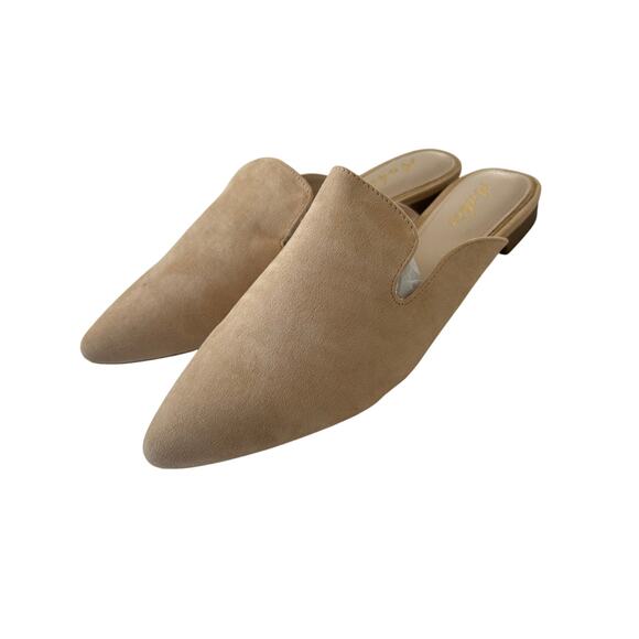 Ankis Women's Beige Pointed Toe Mule Flats Casual Slip-On SZ 9 - Picture 10 of 10